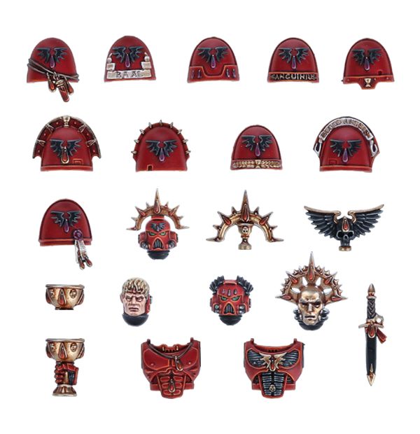 NEW Space Marine Blood Angels Mark 7 casque avec lauriers-bits 40K 