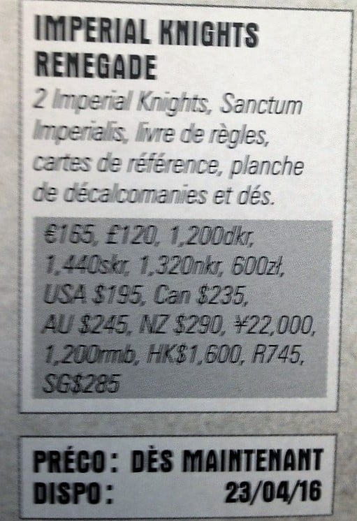 Imperial Knight Renegade info box