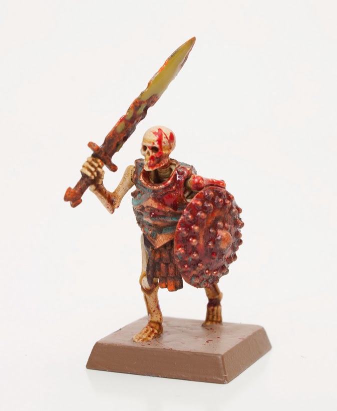 Review: Citadel Technical Paints. Tutorial: Skeleton Warrior