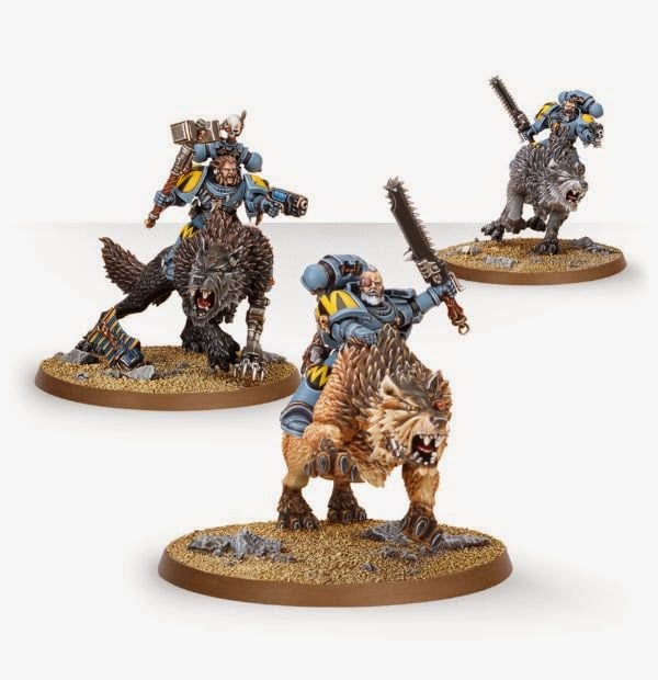 SPACE WOLVES THUNDERWOLF Tamis & ARM-bits 40k 