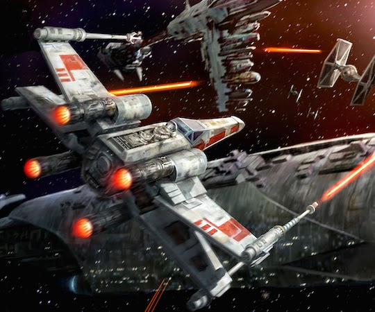 x wing top view
