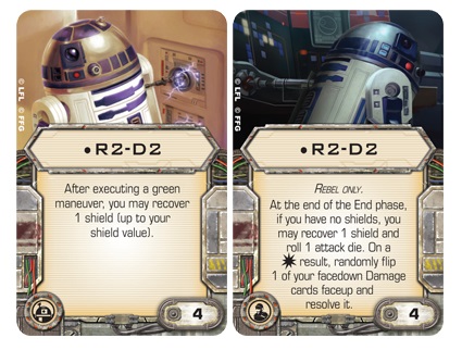 Astromech Single Upgrade Cards Star Wars X-Wing 1.0 Miniatures Game 