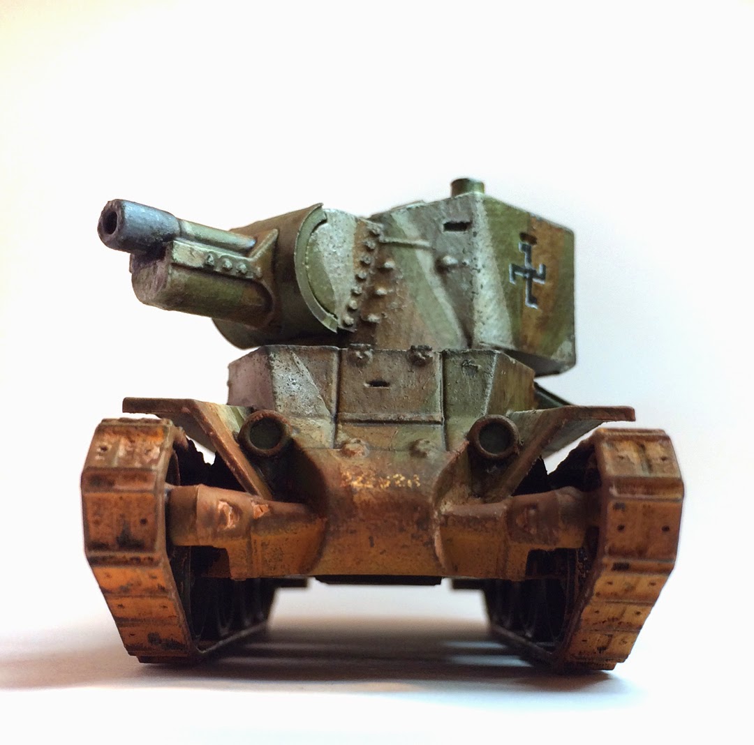 WWII WW2 FCM F1 Superheavy Tank 28mm 1:56 scale model 