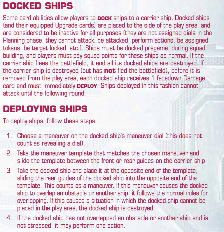 Dock FFG Star Wars FAQ