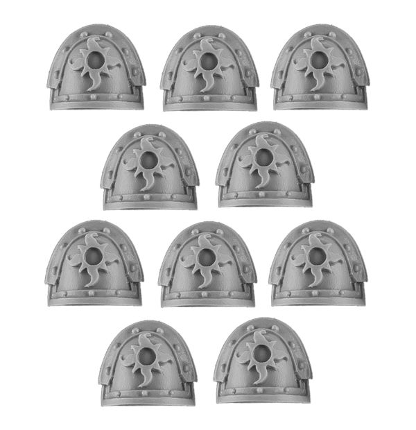 40K x2 Space Marine Pre Heresy Thousand Sons MKIV Maximus Armour Shoulder Pads