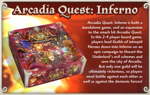 Arcadia Quest Hell of a Box Kickstarter Exclusive Cool Mini or Not Inferno 