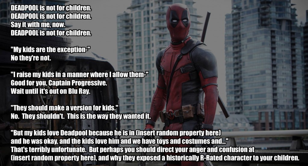 deadpool not kids