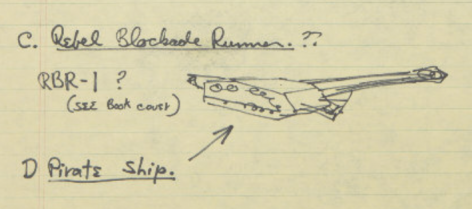 millennium falcon sketch