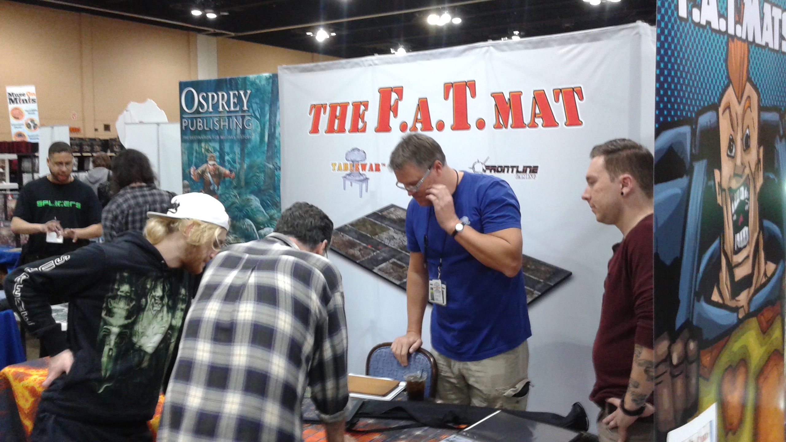 Our Glorious F.A.T. mat booth!