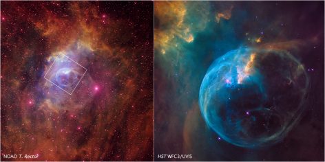 hubble bubble nebula location