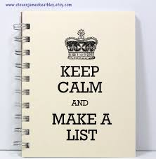 make a list