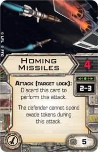 Star Wars X-Wing 2nd Edition Missile Upgrade Cards 