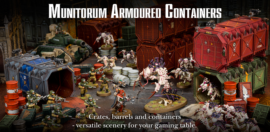 Munitorium Armoured Containers 64-98 Games Workshop GW Warhammer 40K 40000 Ci... 