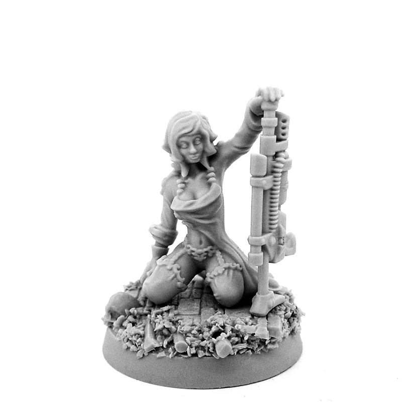 IMPERIAL SOLDIER PIN-UP FEMALE WITH FLAMER
