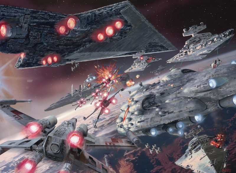 Are there any Star Wars games with space battles against the Executor?