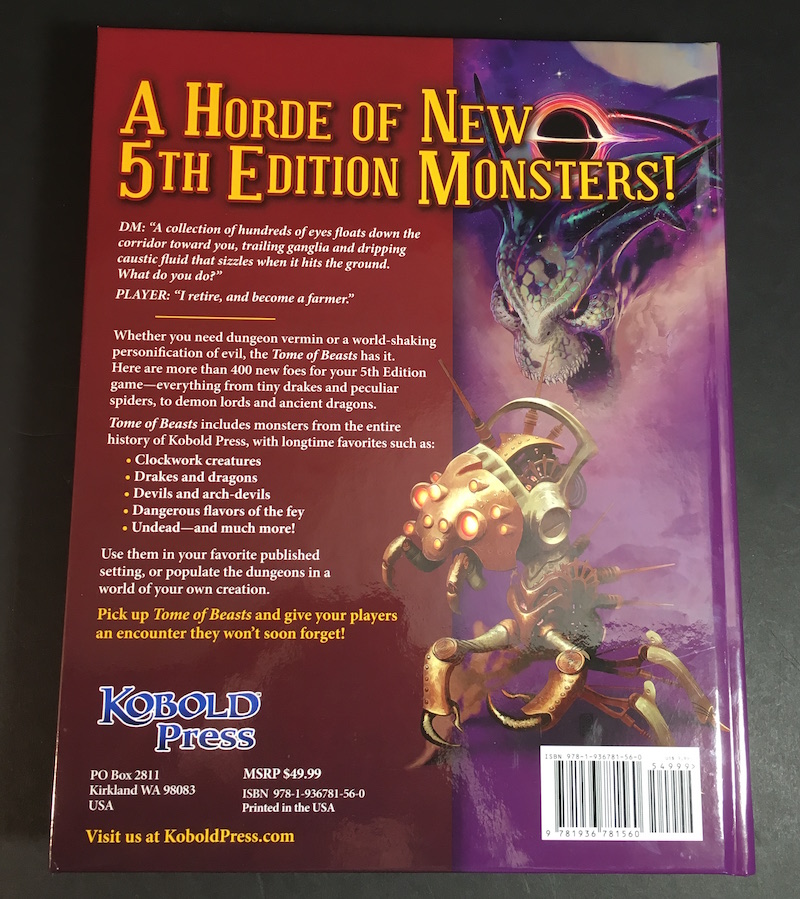 Tome of Beasts (D&D 5E)  Word Horde Emporium of the Weird & Fantastic