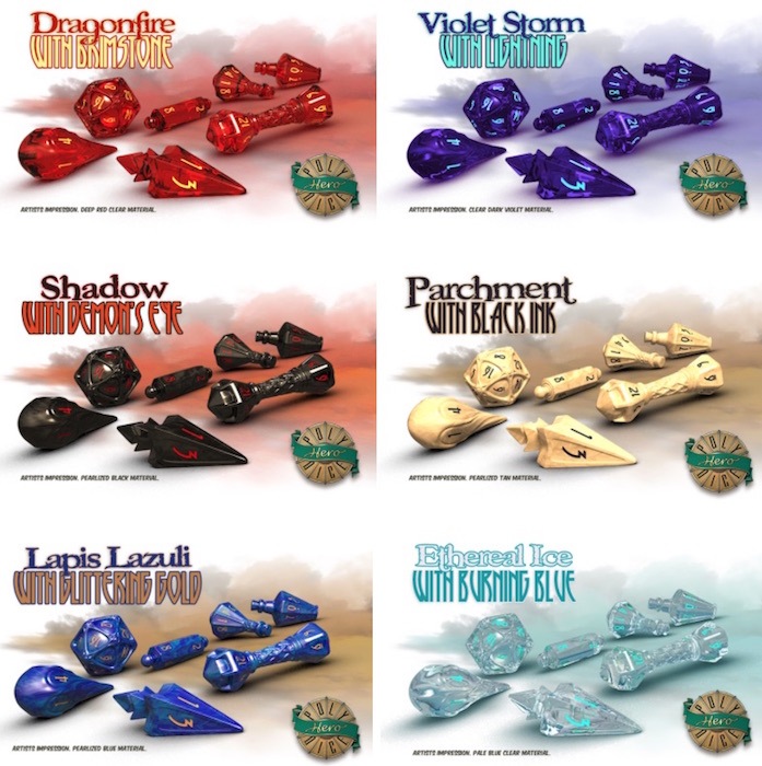 wizard dice colors