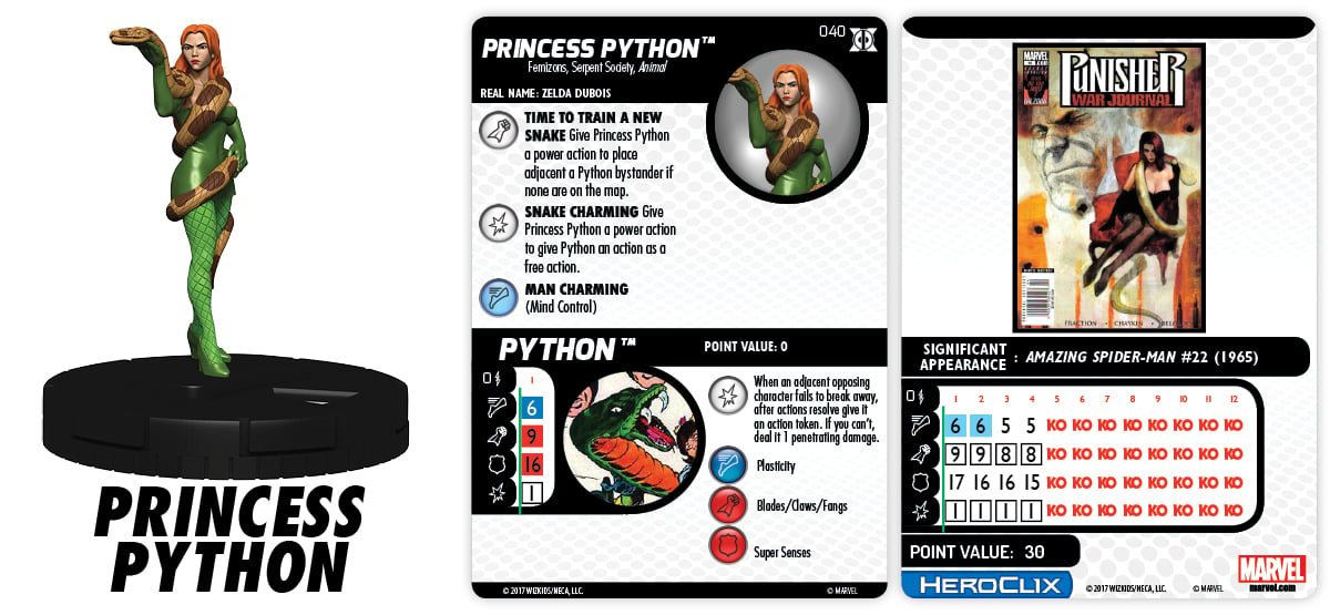 040-Princess-Python heroclix