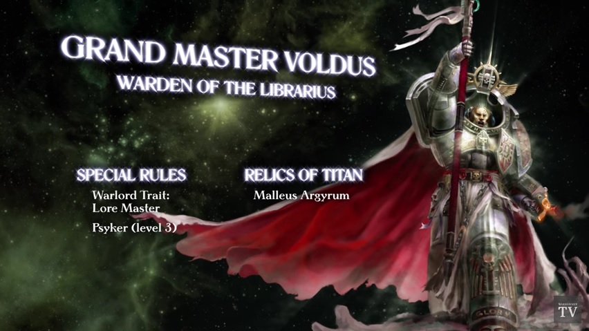 Grey Knights Grand Master Voldus Warhammer 40k 