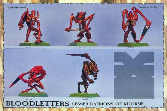 Warhammer 40K Bloodletters of Khorne, Plastic - Chaos Daemons Bloodletter