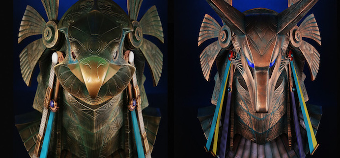 ToyLand: Gorgeous Stargate Anubis & Horus Helmets.