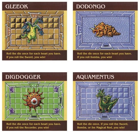 Japanese Legend of Zelda board game bosses