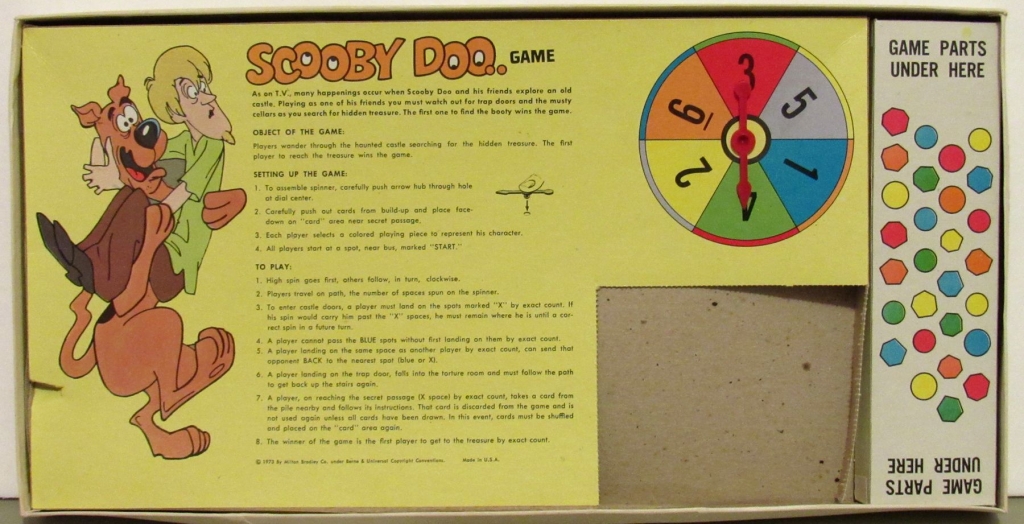 Scooby Doo game box insert