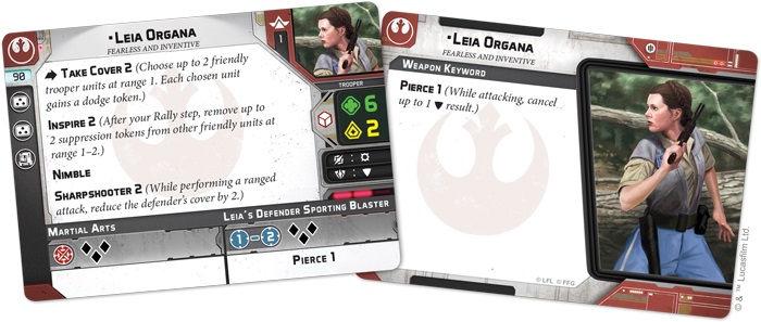 Princess Leia Organa Commander Expansion Legion Star Wars 