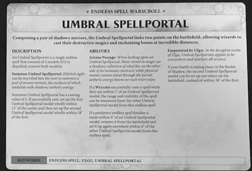 Age of Sigmar: Malign Sorcery – Endless Spells: Umbral Spellportal