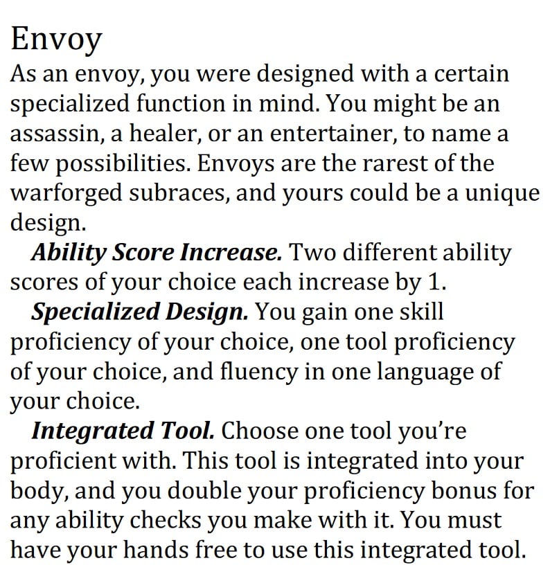 5e Backgrounds Chart