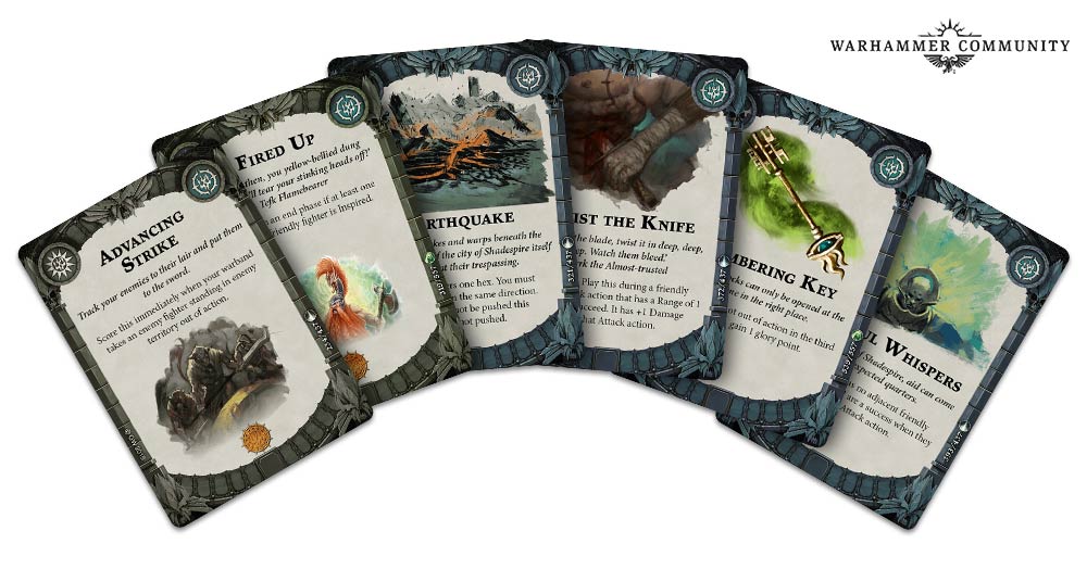 Warhammer cards. Warhammer Underworlds рубашка карт. Warhammer Shadespire Promo Board.