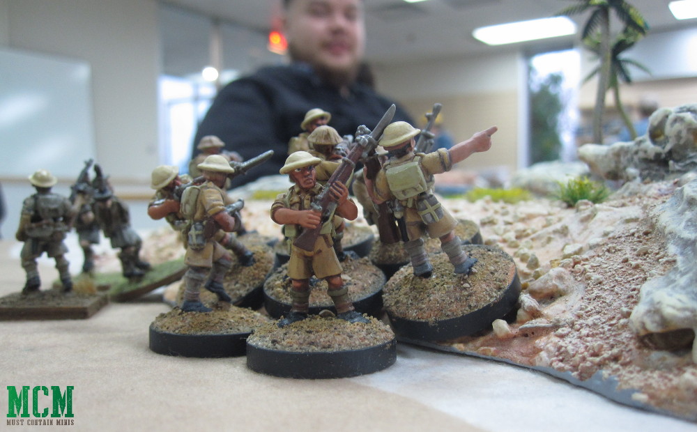 British Soldiers by Crucible Crush Western Desert Miniatures - Running a Bolt Action Demo