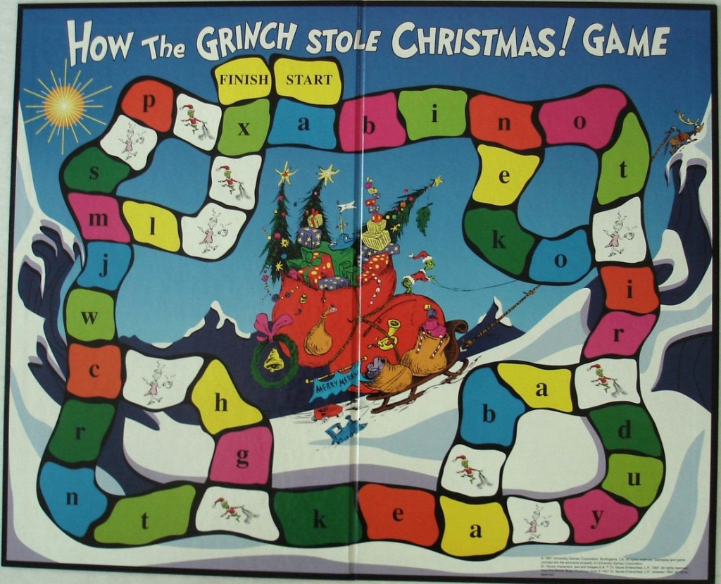 Grinch Board Game board