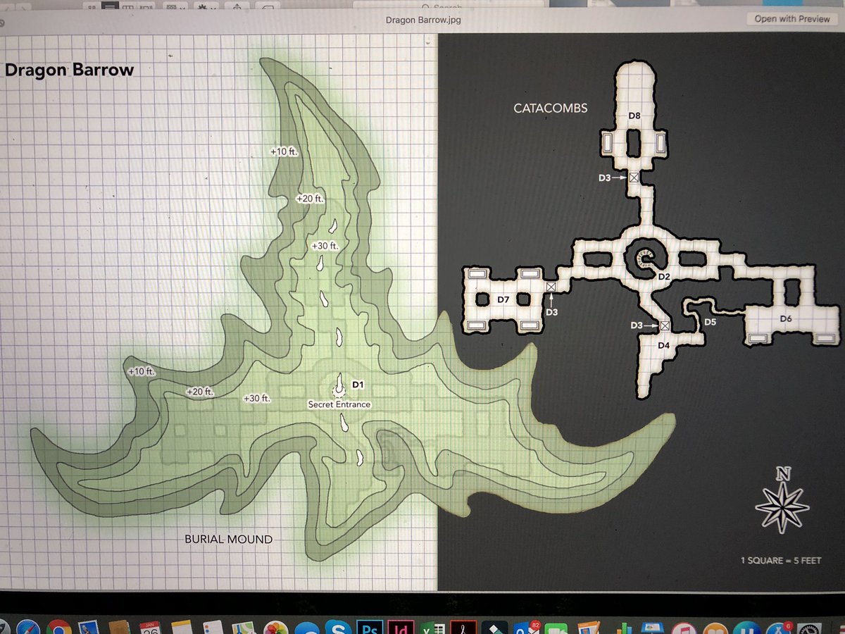 First up is a map entitled the Dragon Barrow. 