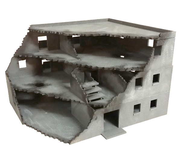 Ruined 28mm MDF Building