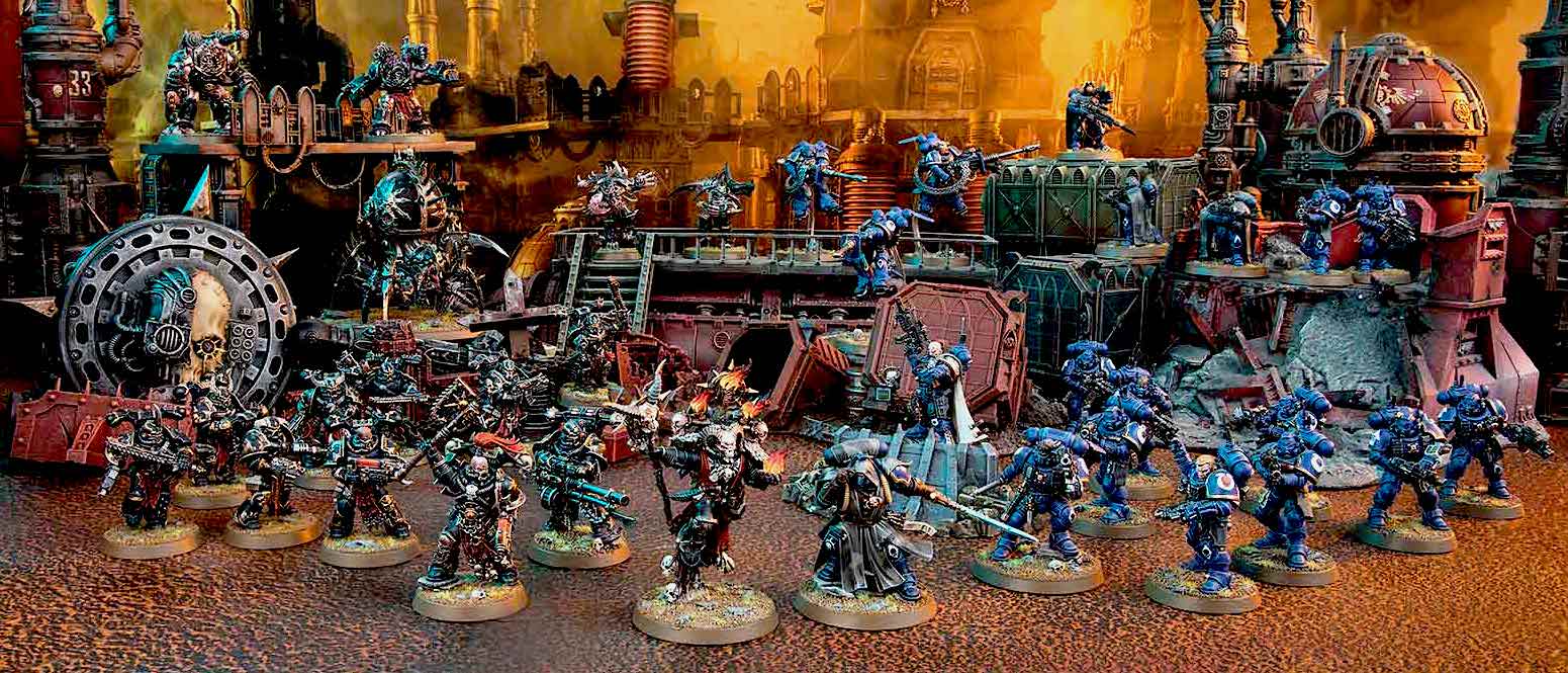 Chaos Space Marines Daemonkin ARMED WITH AUTOCANNON Shadowspear 40K.