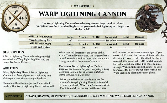 Esitellä 97+ imagen warp lightning cannon warscroll