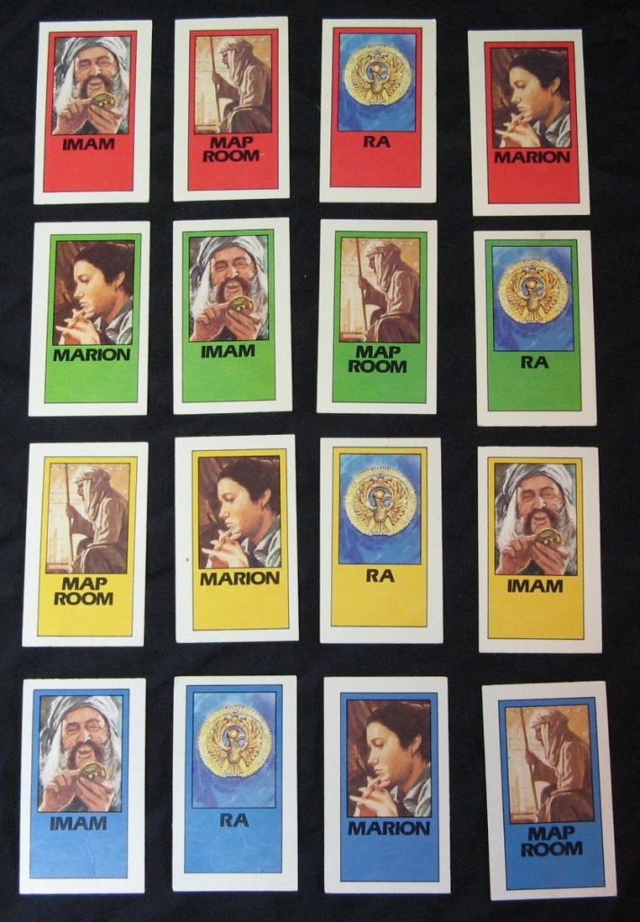 Indiana Jones Board Game cards