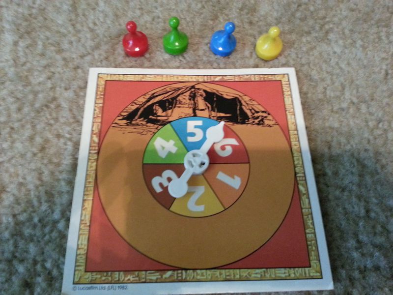 Indiana Jones Board Game spinner