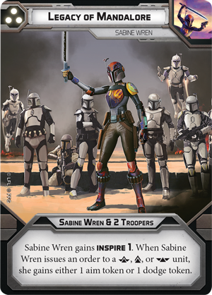 Legion Star Wars Sabine Wren Operative