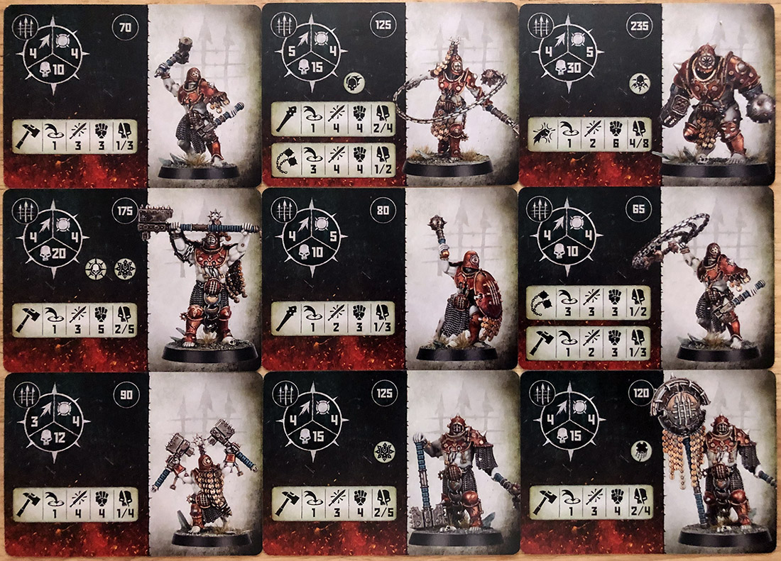 Warhammer cards