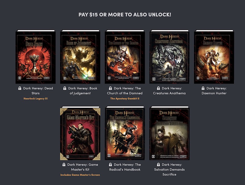 40k RPG Warhammer 40k Dark Heresy Book of Judgement Brand New! 