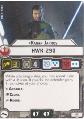 Kanan Jarrus (D) Card - Star Wars Trading Card Game