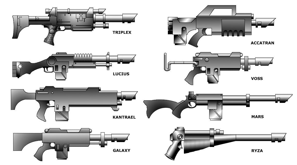 you said that the lasgun was a good design for an XCOM blaster rifle, but w...