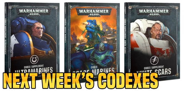 40K: Next Week’s Releases – FOUR Marine Codexes
