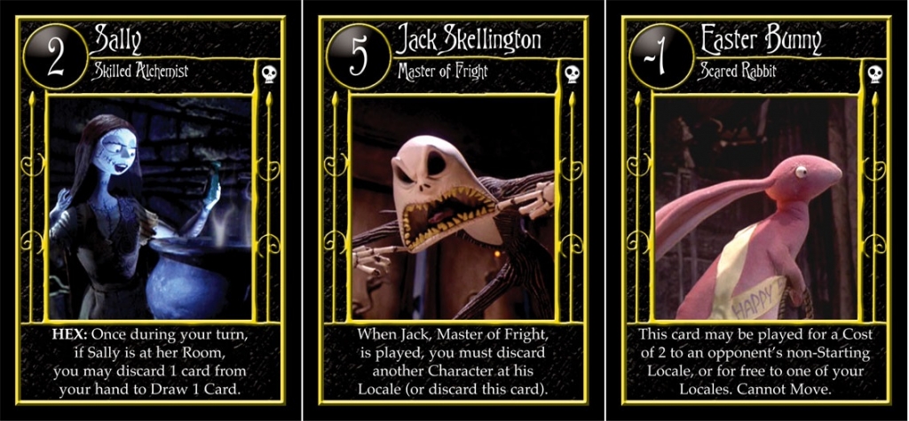 Nightmare Before Christmas Card Game Characters