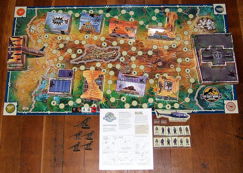 Jurassic World Board Game Components