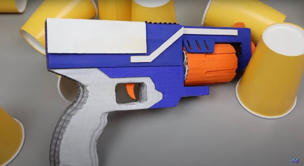 hævn format indvirkning Make a Working NERF Blaster Out of Cardboard - Bell of Lost Souls