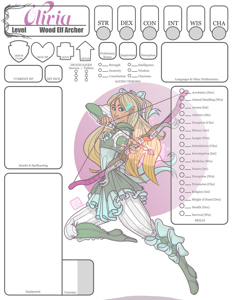 Getting To Know Your D D Character Sheet Bell Of Lost Souls