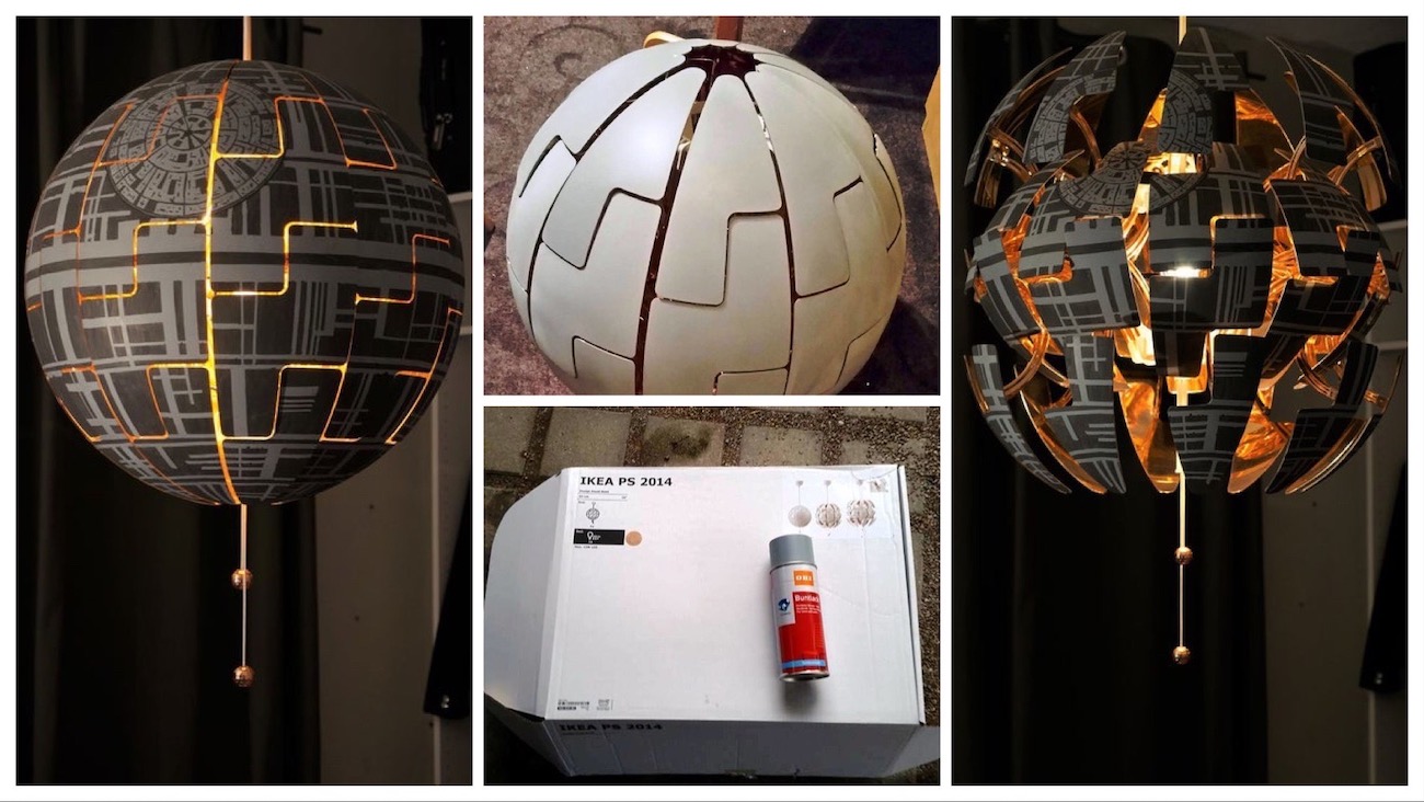 indsats trappe jeg fandt det Try This At Home: Exploding Death Star Ikea Lamp - Bell of Lost Souls